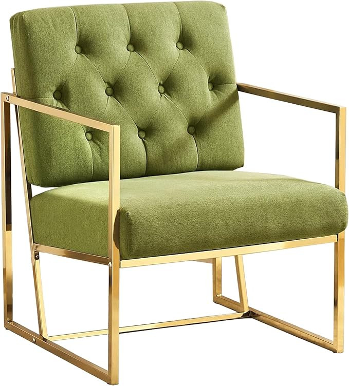 VANCIKI Accent Chair - Living Room Chairs Upholstered Soft Comfortable Oversized Armchair Classic... | Amazon (US)