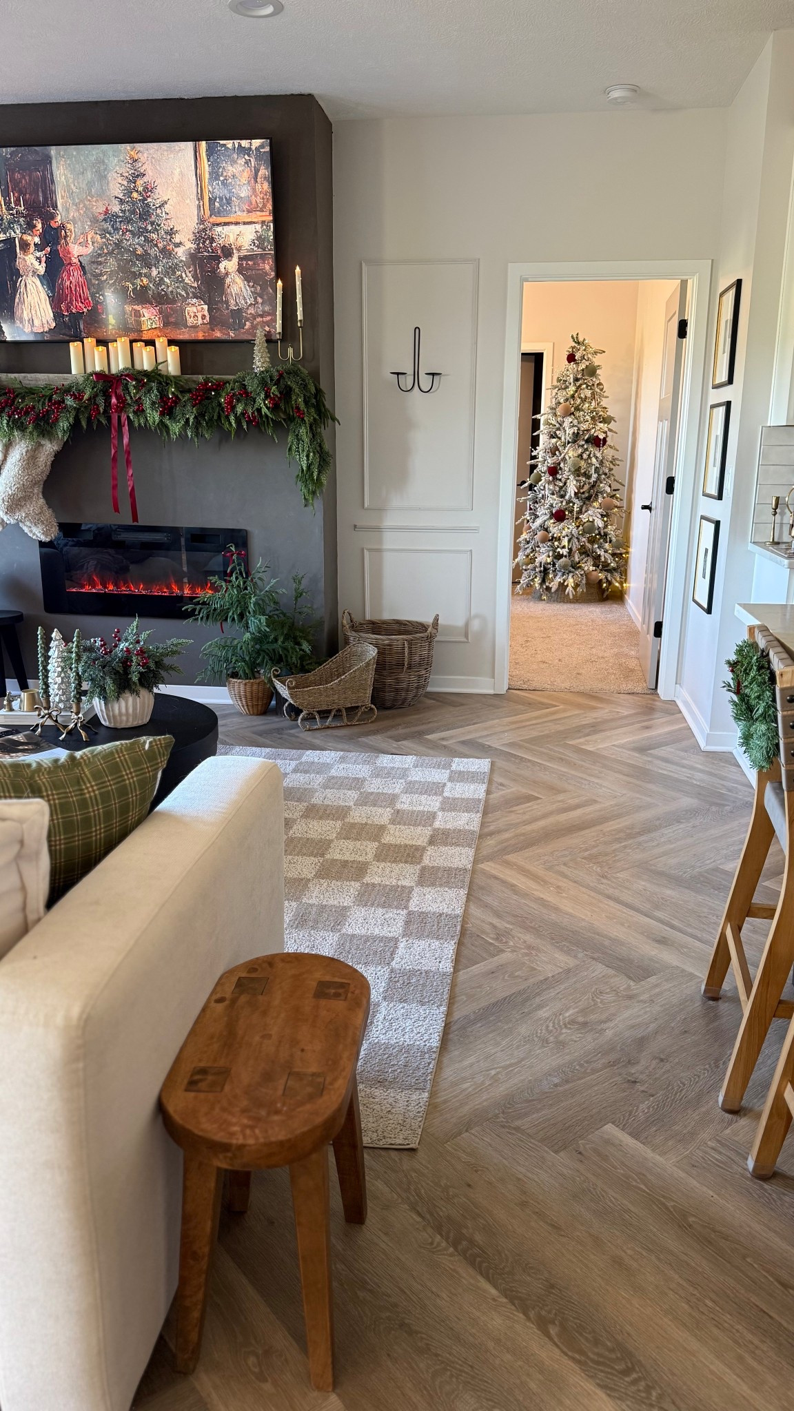 A warm Christmas livingroom 