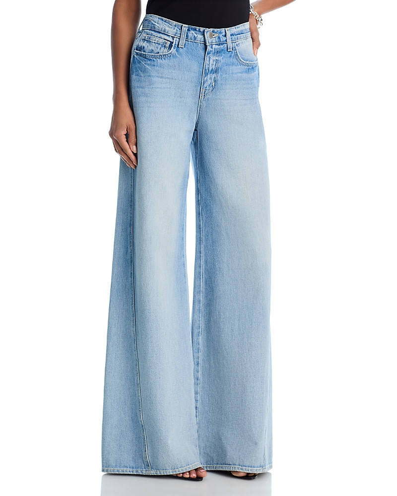 L'Agence Beau High Rise Wide Leg T Seam Jeans in Fontana | Bloomingdale's (US)
