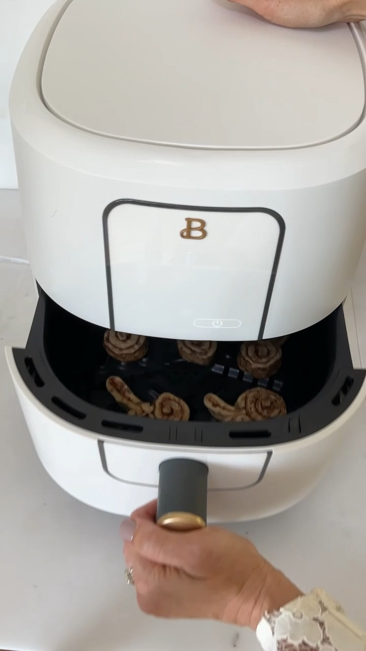 These little bunnies will be a hit for your little ones! They seriously take less than 10 minutes to make and have minimal clean up. You can also make your own cinnamon buns but here is the quick & easy version:

🐰- Using canned cinnamon rolls, unroll and individual roll at least halfway. Lightly stretch and make a heart motion for the ears, just make sure you tuck them in. As they cook and expand they might be a little odd if you don’t tuck them in. 
🐰- Every air fryer is different but I found 350 degrees for 7 minutes worked great for these. The longer you cook, the harder they will get.
🐰- Let them cool and top with icing, sprinkles optional! 

This Beautiful air fryer is SO amazing. I love all of the @walmart Beautiful appliances (I use the kettle almost daily). They come in several matte colors and look super chic for your kitchen. This one is ON SALE, comment LINKS for a DM sent directly to your inbox. 

#walmartpartner #kidsfoodideas #kitchendecor #easterbunnies #easterrecipes 

#LTKhome #LTKkids #LTKsalealert