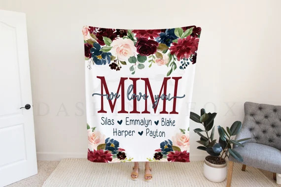 Grandma Christmas Gift Christmas Blanket Christmas Present | Etsy | Etsy (US)