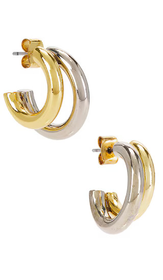 Two Toned Ford Huggie in Gold & Silver | Revolve Clothing (Global)