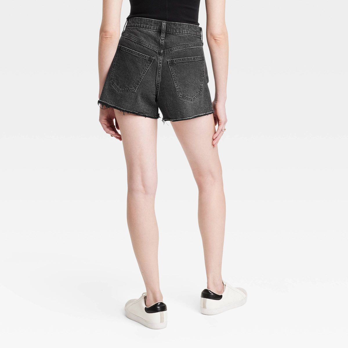 Women's High-Rise 90's Cutoff Jean Shorts - Universal Thread™ Black 00 | Target