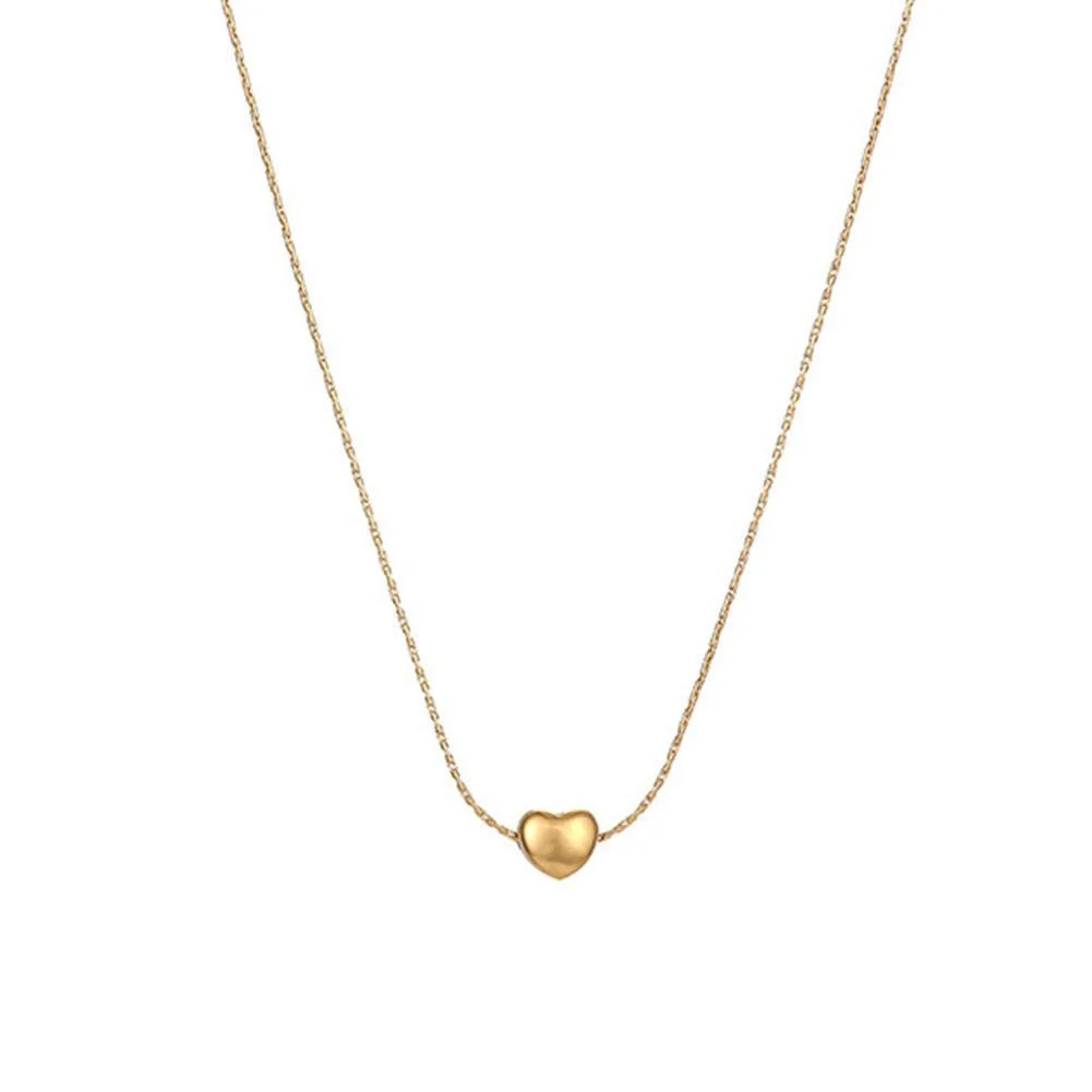 Clerance! Gold Small Heart Simple Necklace Niche Love Necklace Female Ins Cold Style Temperament ... | Walmart (US)