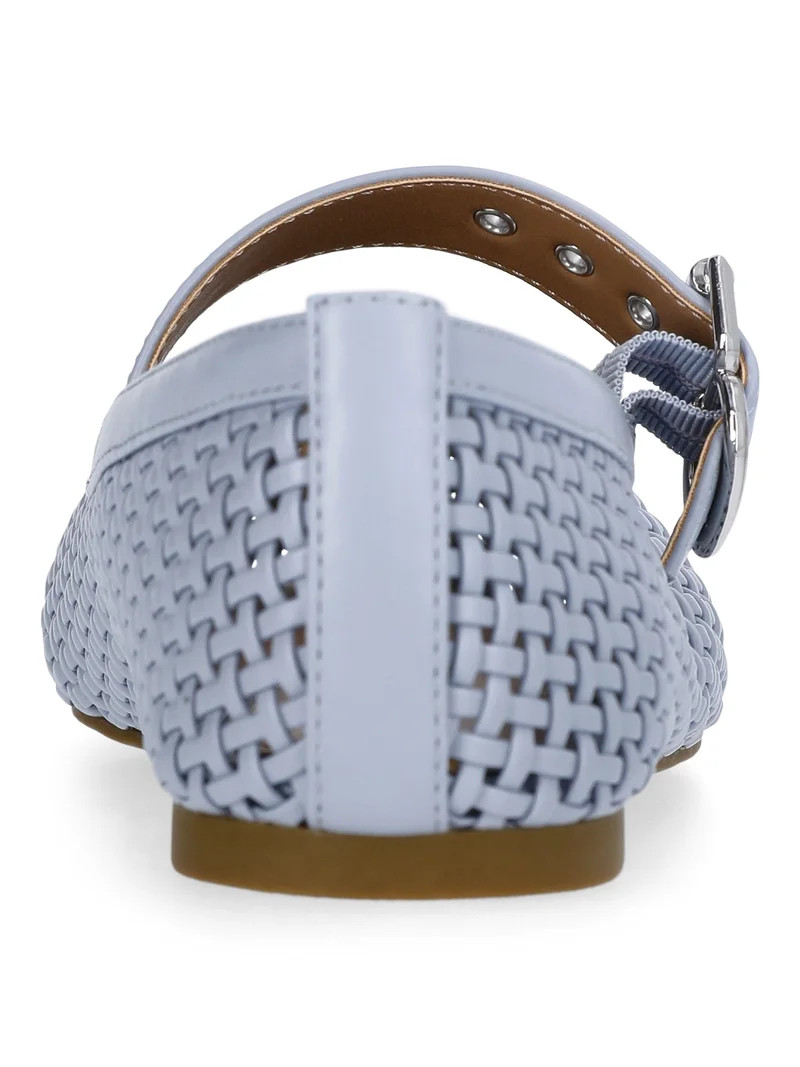 Free Assembly Women's Woven Mary Jane Ballet Flats | Walmart (US)