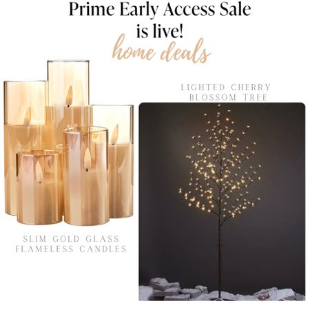 Prime Early Access Deals!🏷

Glass frameless candles. LED lighted cherry blossom tree. Amazon prime. Home deals. Home decor. Winter decor. 

#LTKsalealert #LTKHoliday #LTKhome