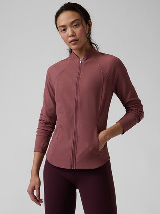 Salutation Ribbed Jacket | Athleta