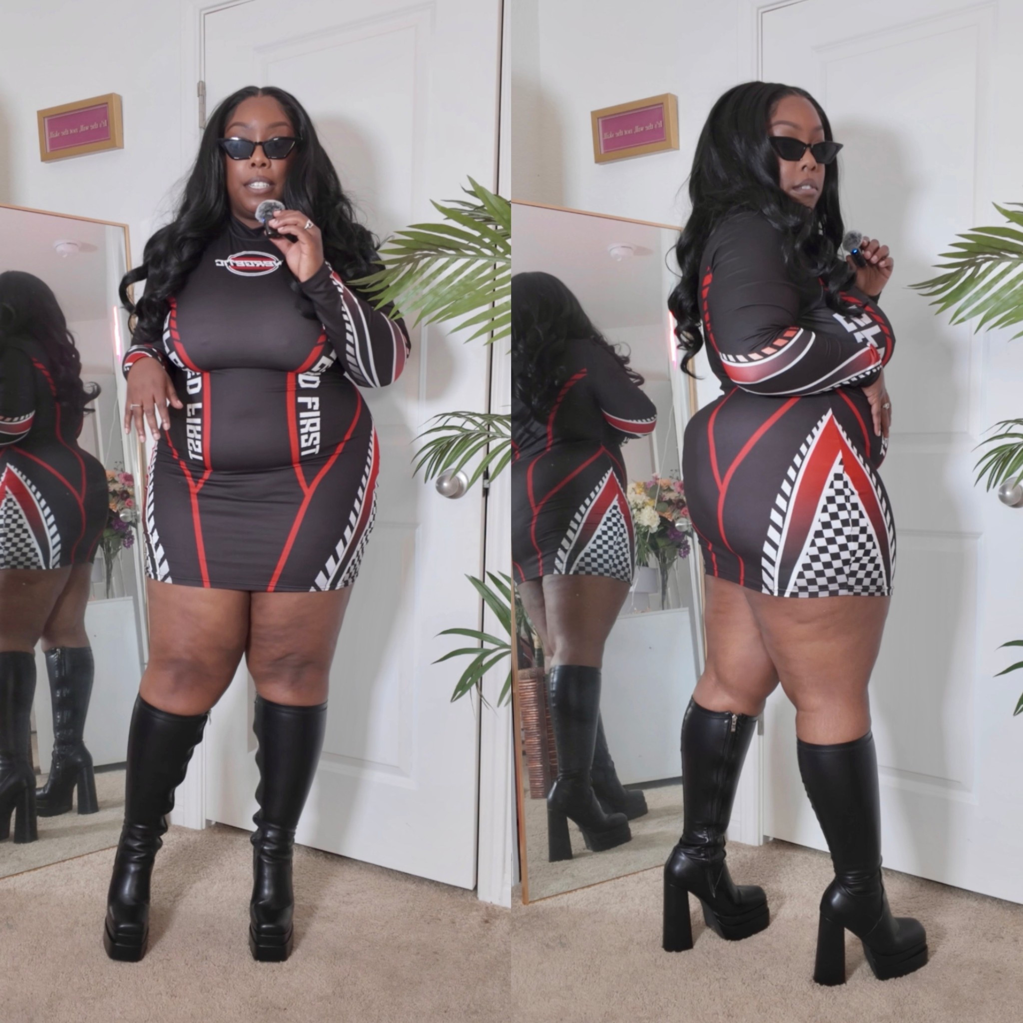 Racer babe  + plus size friendly boots 

#LTKPlusSize #LTKMidsize