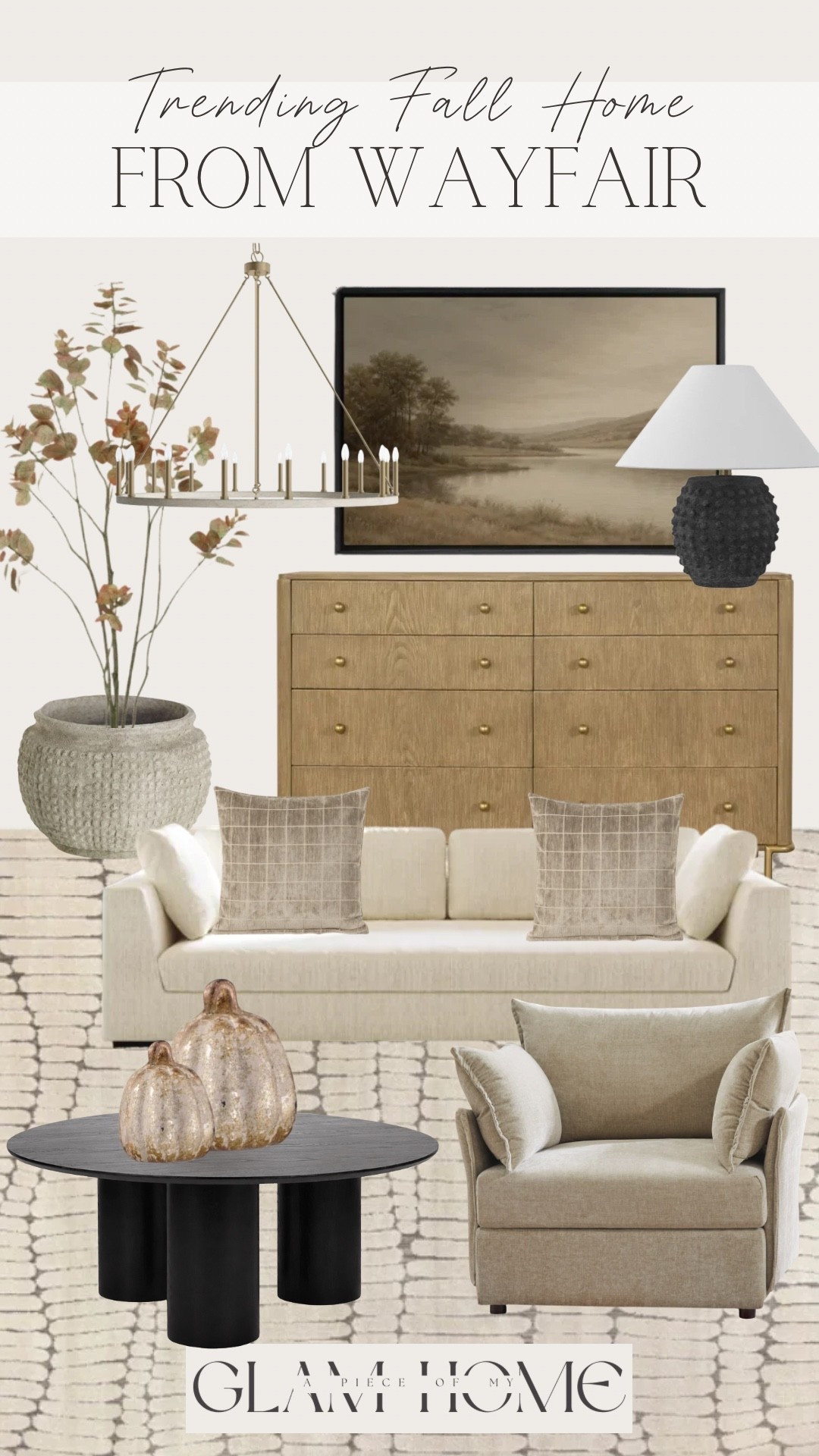 Wayfair fall decor, Wayfair living room, neutral fall decor, fall living room, cozy fall home, neutral home decor, autumn home decor, warm neutral decor, cozy living room, fall home inspiration, Wayfair finds, Wayfair home finds, neutral aesthetic, timeless home decor, classic fall decor, organic modern decor, cozy home, living room inspiration, fall decorating ideas, elevated home decor, affordable home decor, autumn living room, neutral fall aesthetic, seasonal home decor