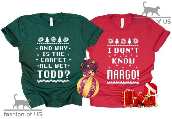 National Lampoon's Christmas Vacation Todd and Margo Shirt | Etsy | Etsy (US)