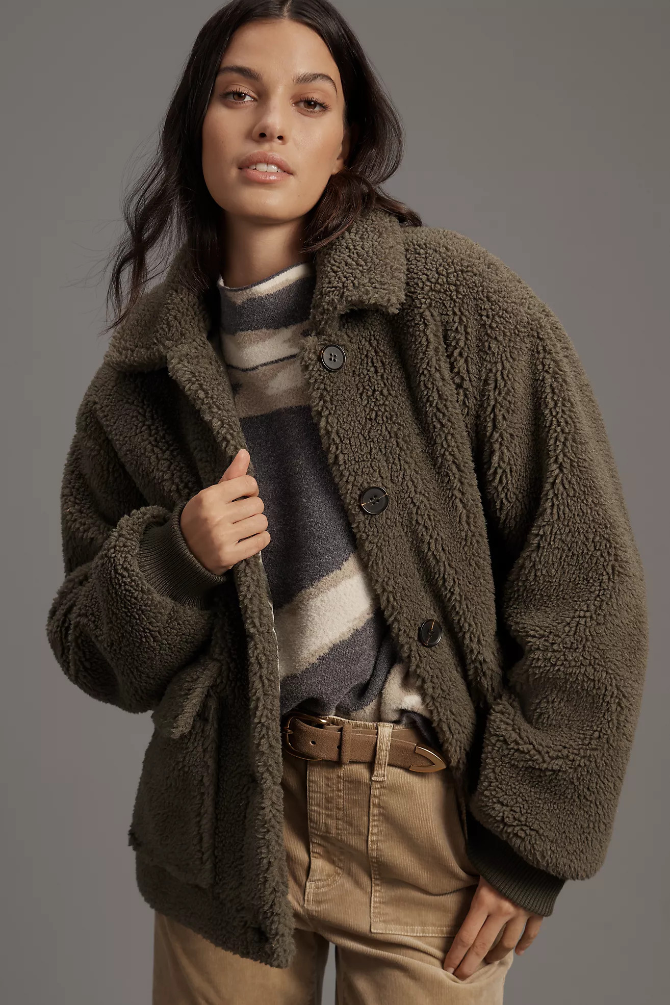 Sanctuary Mely Sherpa Jacket | Anthropologie (US)