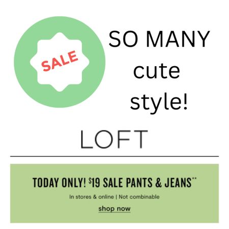 Today only! $19 pants & jeans! 


#LTKFindsUnder50 #LTKSaleAlert #LTKStyleTip