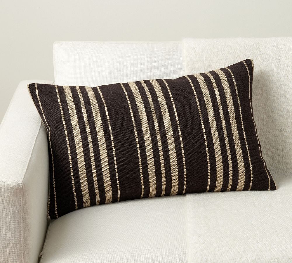 Erwin Striped Lumbar Pillow | Pottery Barn (US)