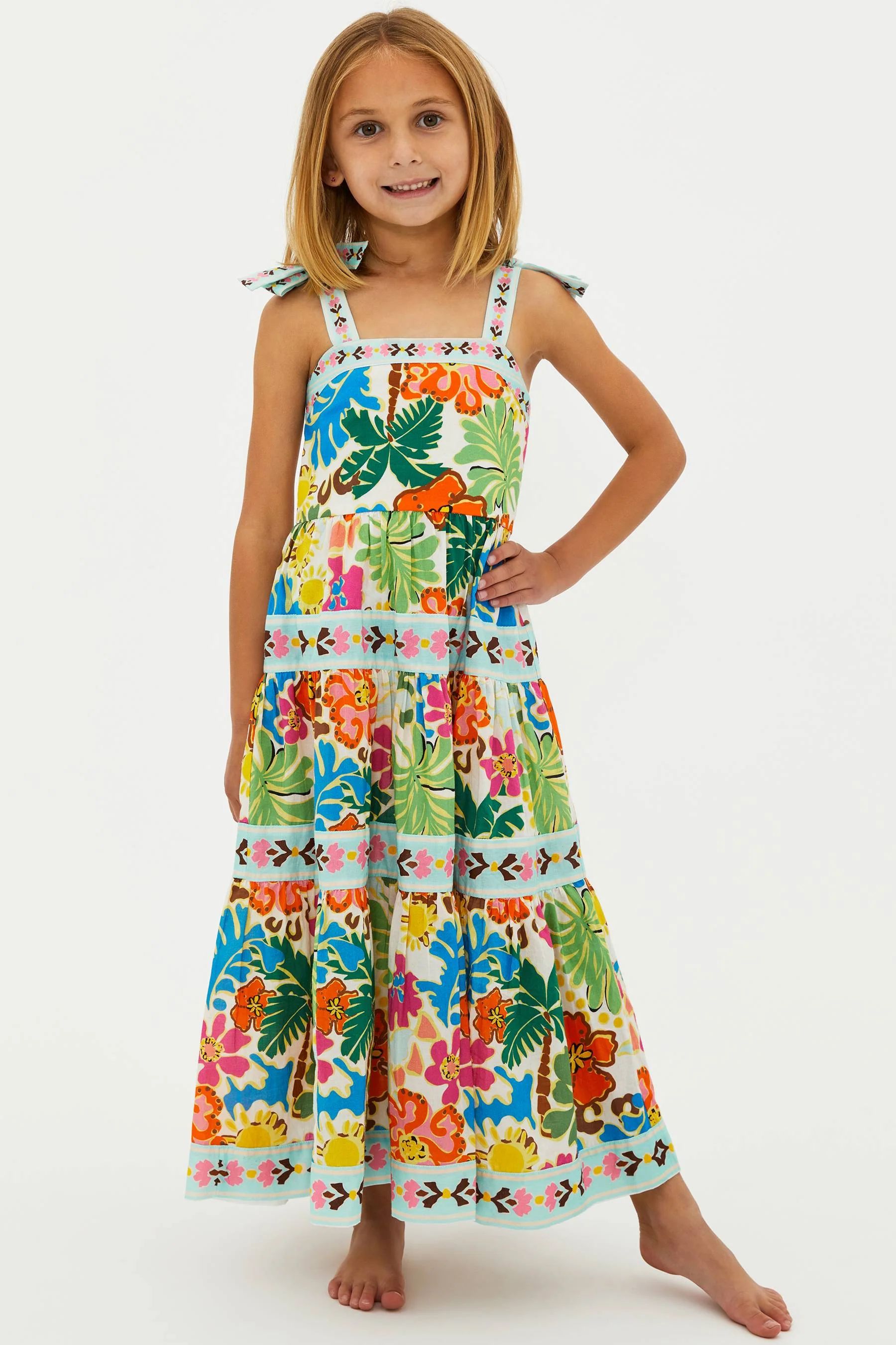 LITTLE CHARLOTTE DRESS TROPICAL SANDS | Beach Riot