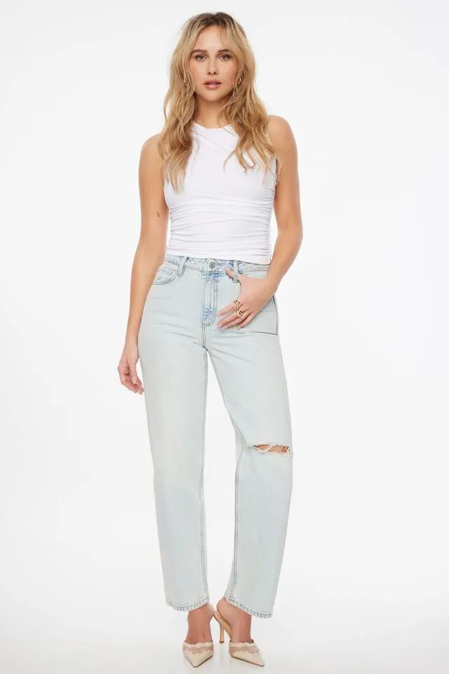 Justina Straight Leg Jeans | Dynamite Clothing