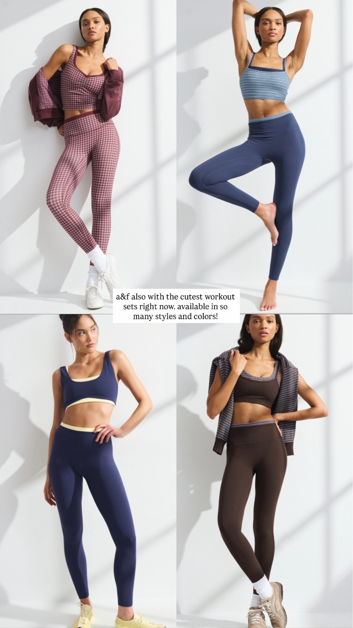 the cutest activewear sets for fall by a&f

#LTKootd #LTKfitnessgoals