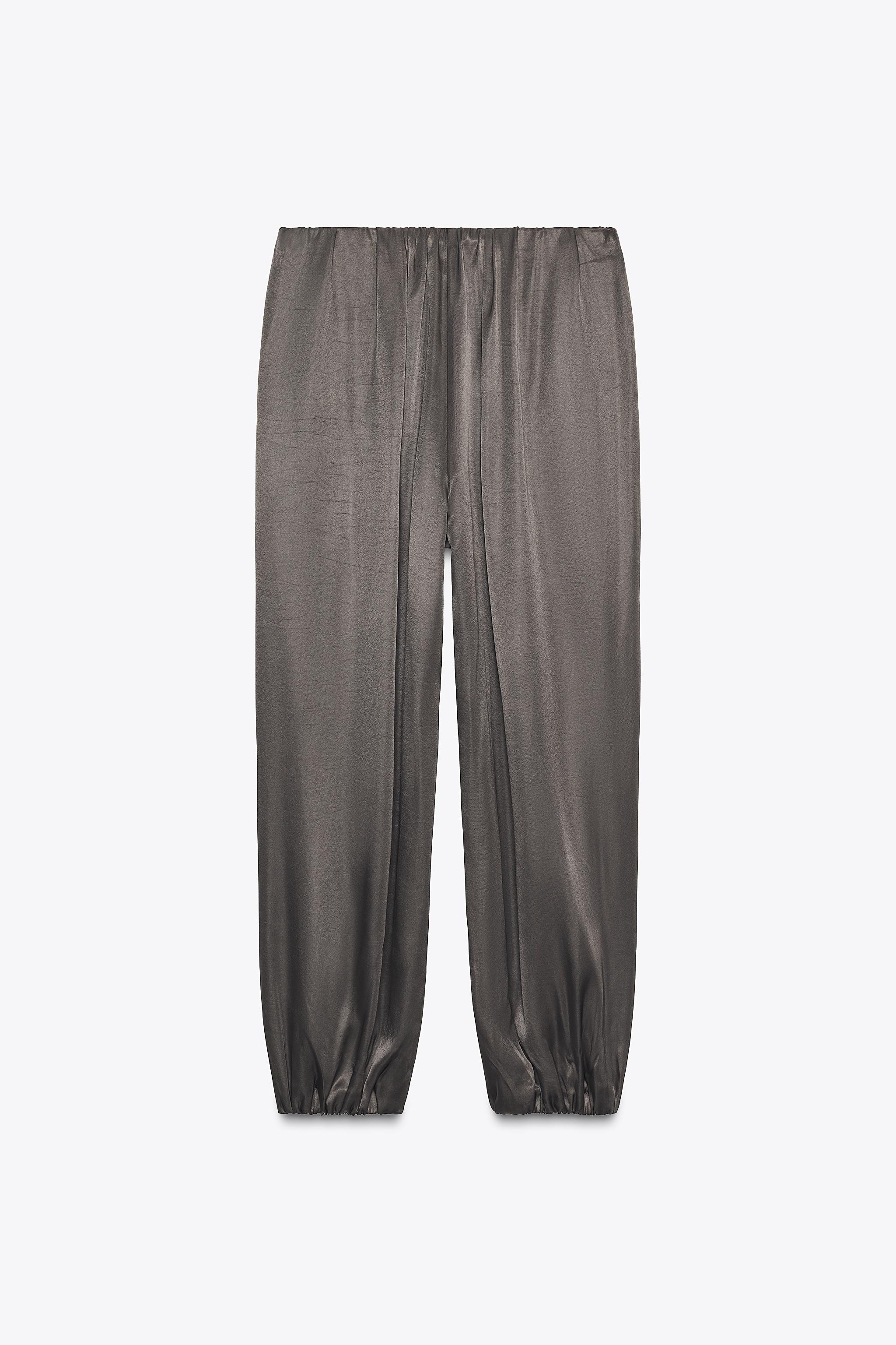 SATIN BALLOON TROUSERS | Zara UK