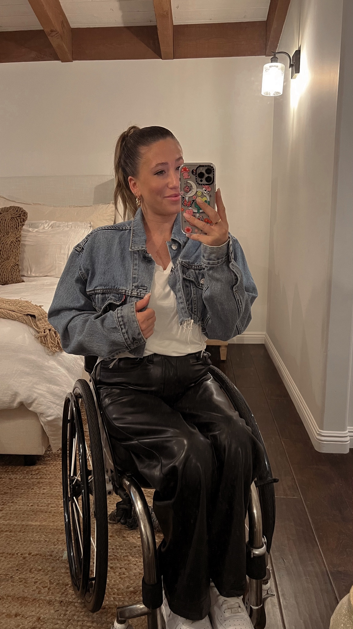 Outfit of the day quickly became outfit of the night! Been obsessed with all things Abercrombie as of late. How amazing are these pants?! #leatherpants #croppeddenimjacket #sneakers #ootd #outfitoftheday #ootn #outfitofthenight #fashion #abercrombie #abercrombieandfitch 

#LTKU #LTKstyletip #LTKFind