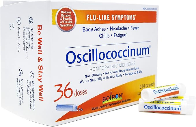 Boiron Oscillococcinum Homeopathic Medicine for flu-Like Symptoms, White, 36 Count | Amazon (US)