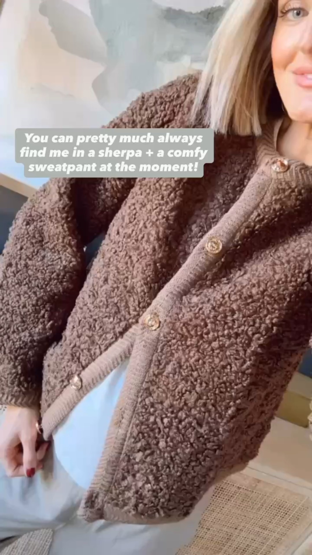 This brown Sherpa cardigan is a great weight! Very warm for winter! Wearing size small! 

Loverly Grey, Amazon, Sherpa fleece, brown sweater, brown cardigan, winter sweater 

#LTKSeasonal #LTKFindsUnder50