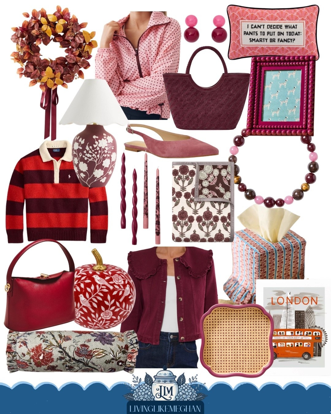 Preppy fall classics! ❤️🍷💄 Tap any item below to shop the exact home and wardrobe pieces!

#LTKootd #LTKHome #LTKSaleAlert