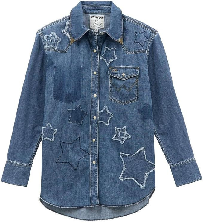 Wrangler x Lainey Wilson Denim Stardust Shirt | Amazon (US)