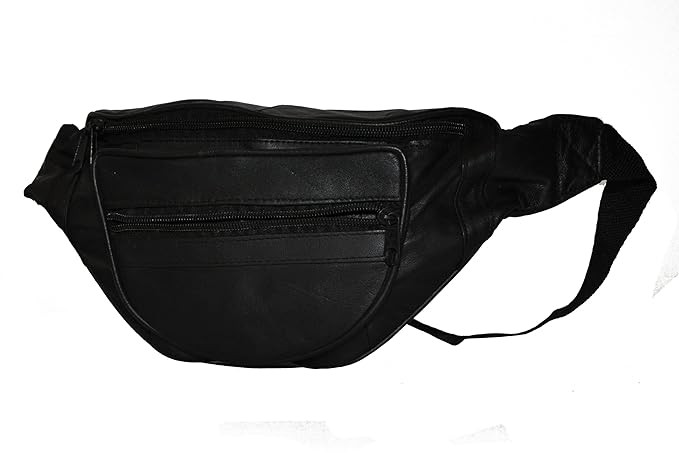 Leatherboss Designer Fanny Pack (Black) | Amazon (US)