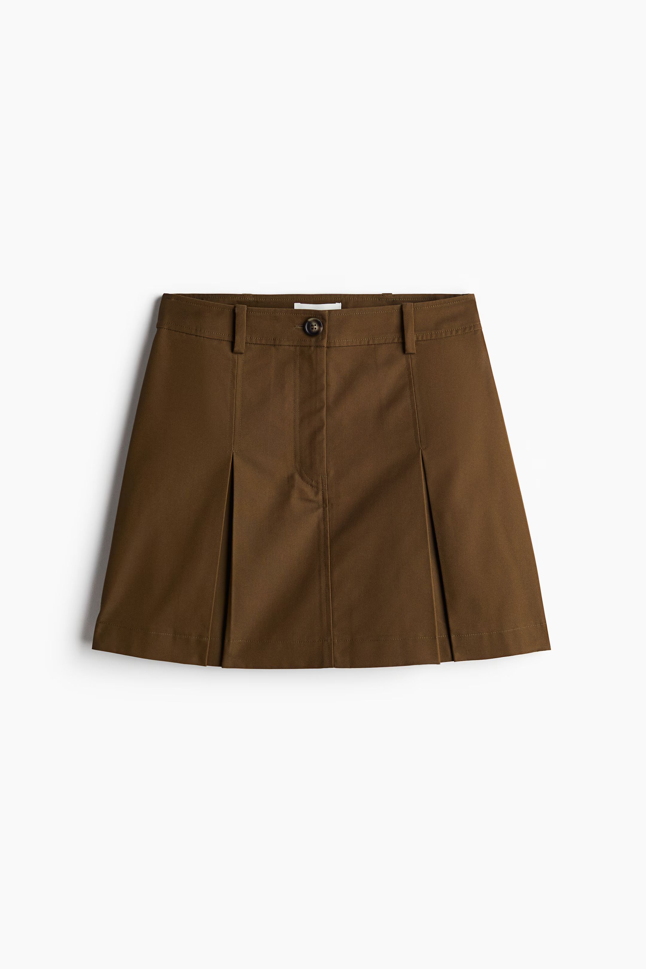 Pleated Twill Skirt | H&M (US + CA)