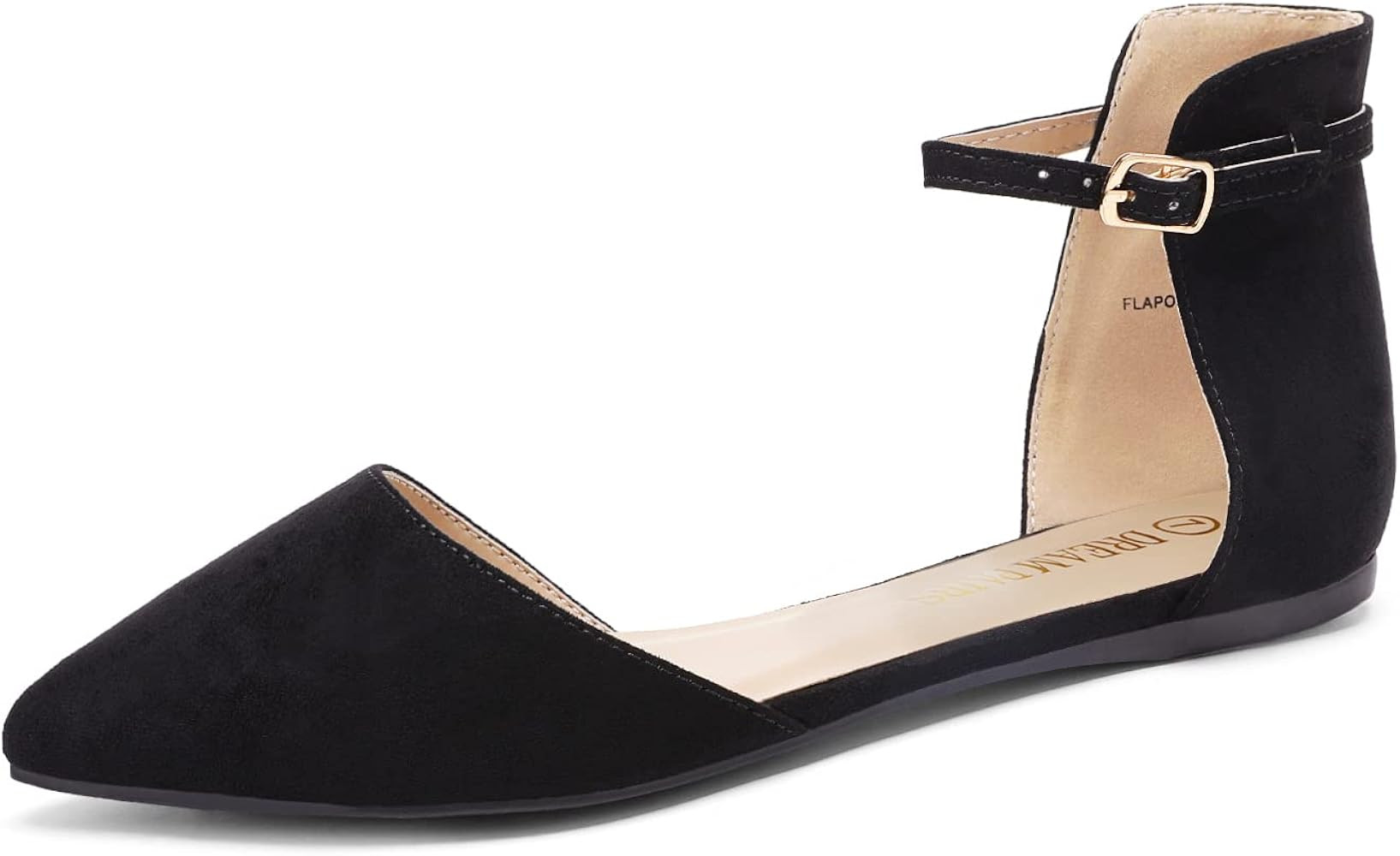 DREAM PAIRS Flapointed Women's Casual D'Orsay Pointed Plain Ballet Comfort Soft Slip On Flats Sho... | Amazon (US)