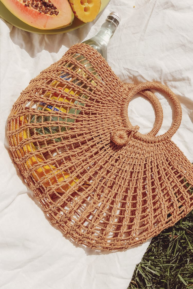 Market Marvel Tan Woven Tote | Lulus (US)