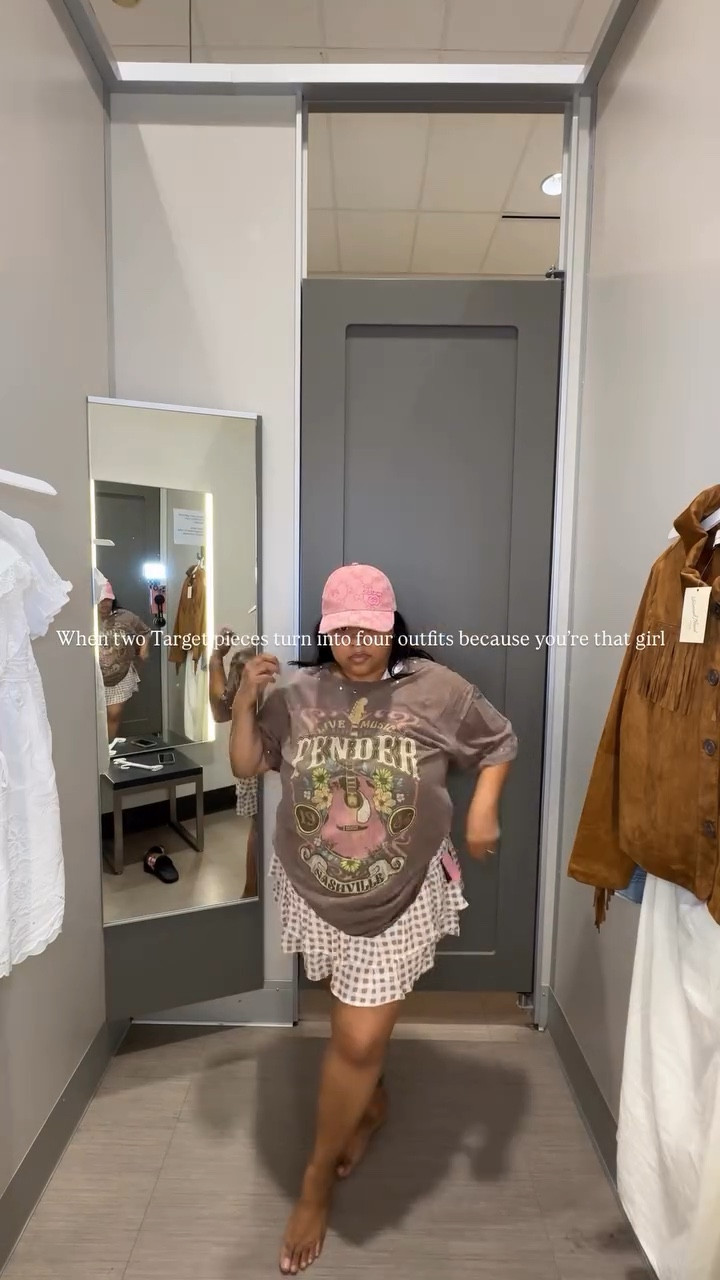 Two Target pieces.
Four completely different outfits.

This is why I don’t “need more clothes.”
I need more creativity.

The top? Worn as a shirt.
Then turned into a dress.
The skirt? Styled two ways.
And yes… I will always add a jacket for drama.

If you’re trying to build a wardrobe without constantly spending, this is your reminder: buy pieces that multiply.

I linked everything because y’all know I don’t gatekeep.

#LTKSaleAlert #LTKSeasonal