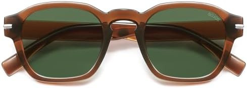 SOJOS Vintage Retro Square Polarized Sunglasses Men Standard Fit Trendy Womens Sun Glasses SJ2382 | Amazon (US)