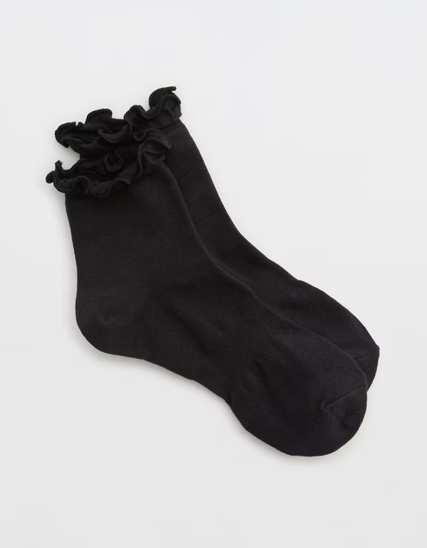 OFFLINE By Aerie Ruffle Ribbed Socks | Aerie