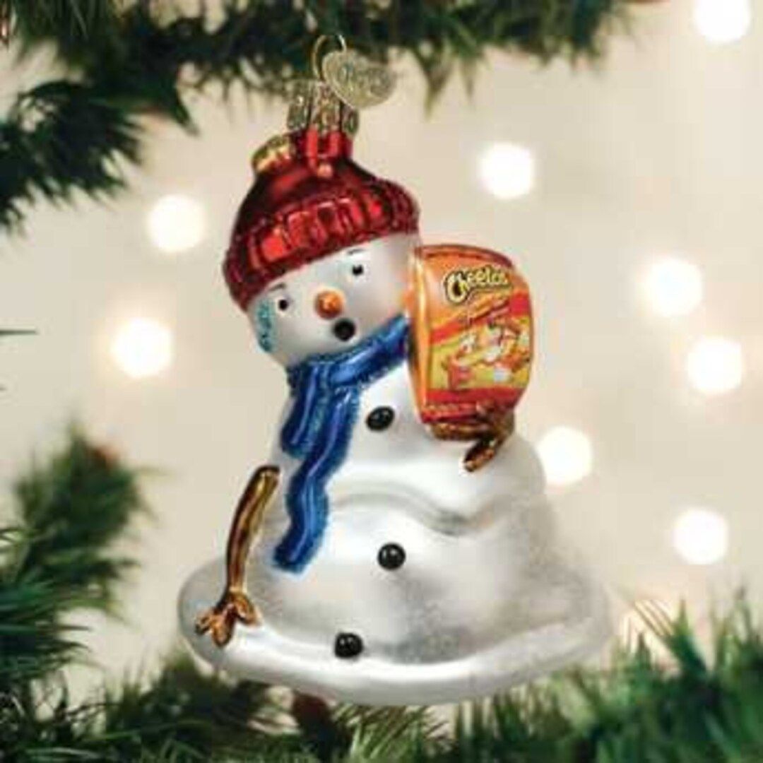 Flamin' Hot Cheetos Snowman Ornament | Etsy (US)
