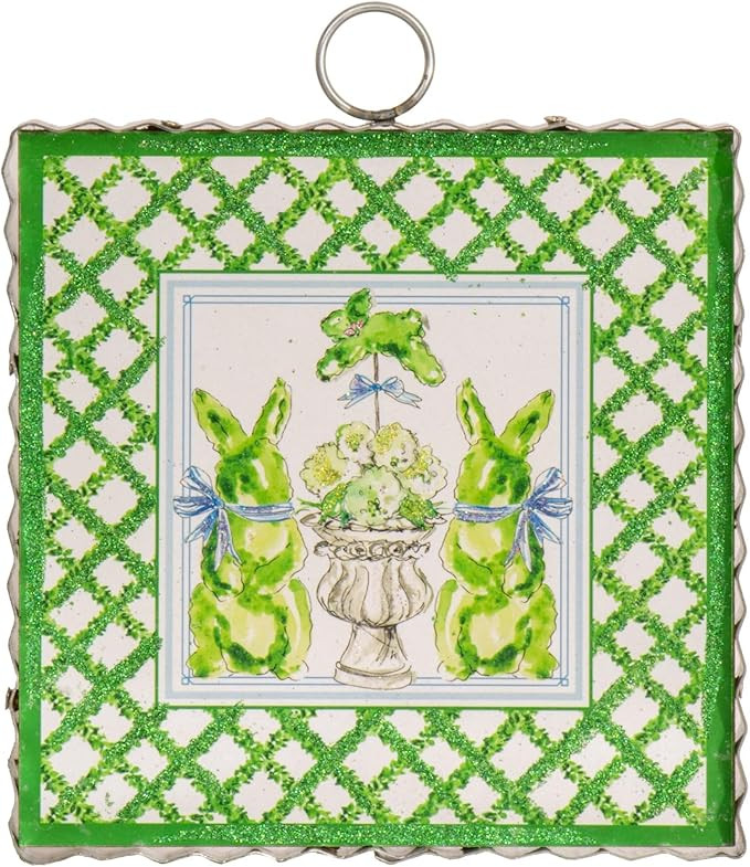 The Round Top Collection-Mini Beck's Boxwood Bunnies Decorative Ornament | Amazon (US)