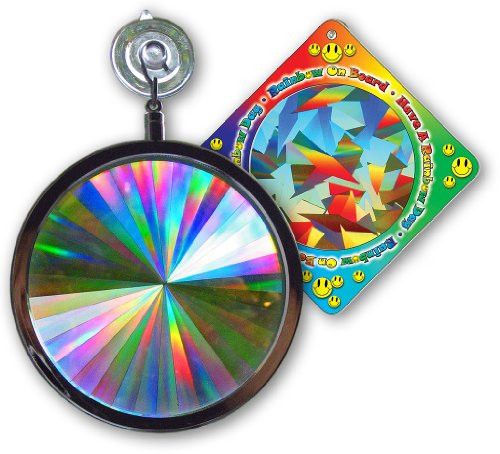 Rainbow Symphony - Rainbow Window Suncatcher – Prism Light Catcher for Windows Creates Vibrant Rainbows – 4" Hanging Sun Catcher with Axicon Pattern and Bonus Decal – Made in USA | Amazon (US)