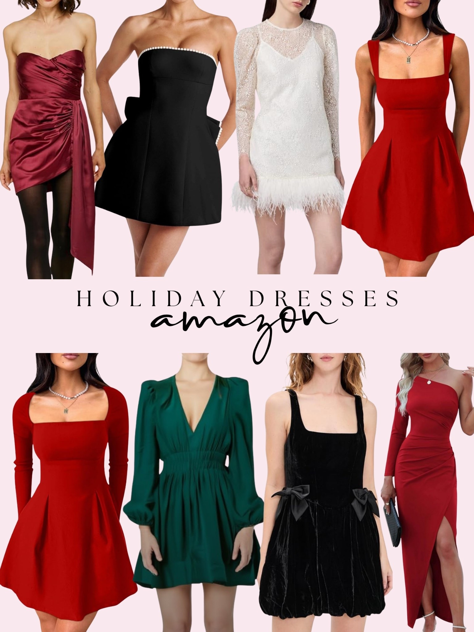 Amazon holiday dresses 

#LTKHoliday #LTKWedding #LTKFindsUnder100