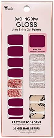 Dashing Diva Gloss Nail Strips - Bourdeaux Beauty | UV Free, Chip Resistant, Long Lasting Gel Nail S | Amazon (US)