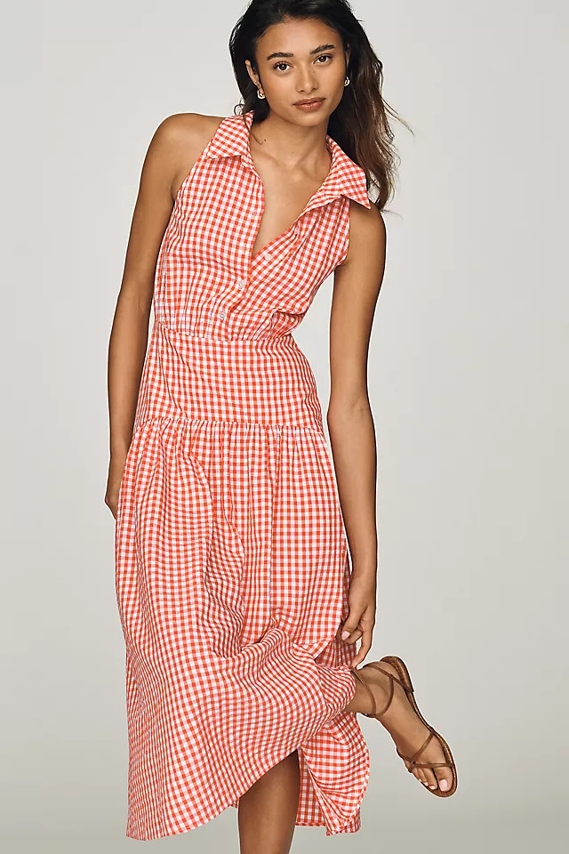 Tobie Drop-Waist Midi Shirtdress by Exquise | Anthropologie (US)
