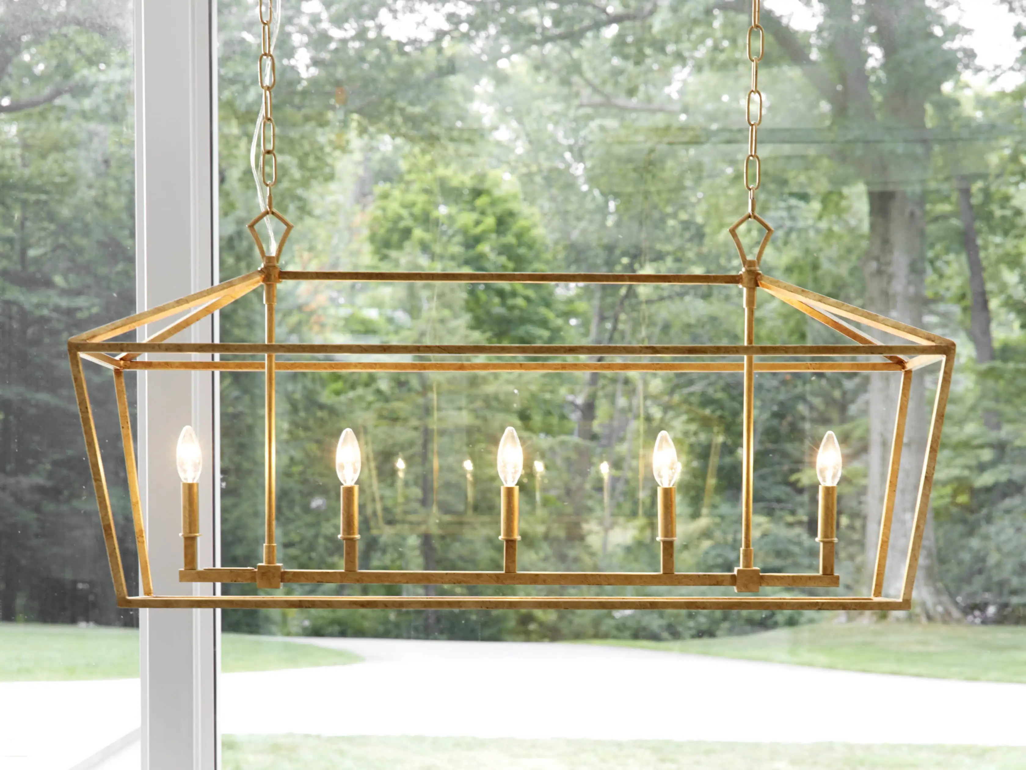 Garnet 41" Rectangular Chandelier | Arhaus