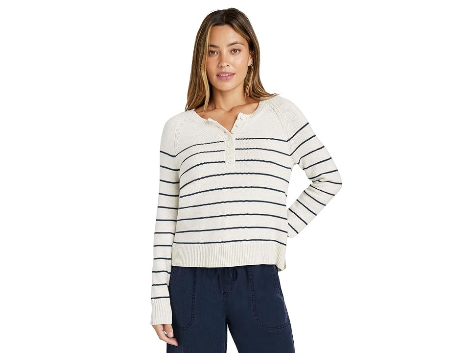 Splendid Serafina Stripe Sweater Women's Sweater ICE NAVY STRIPE : XS (Women's 0-2), Acrylic/Cotton | Zappos