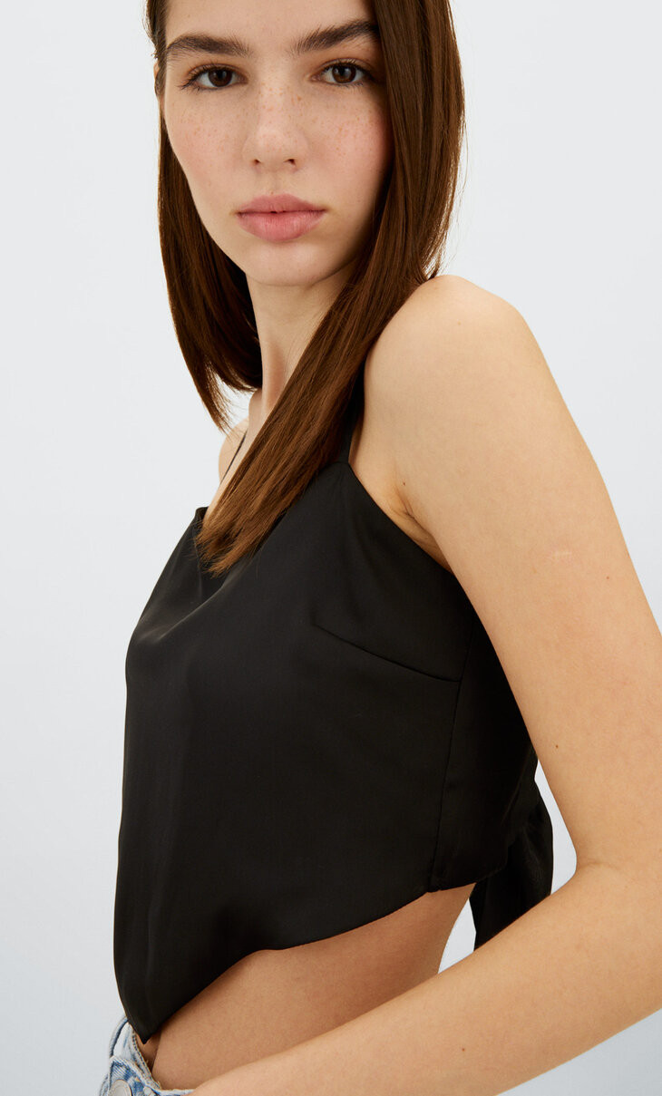 Top foulard avec nœud - Chemises femme | Stradivarius France | Stradivarius (FR)