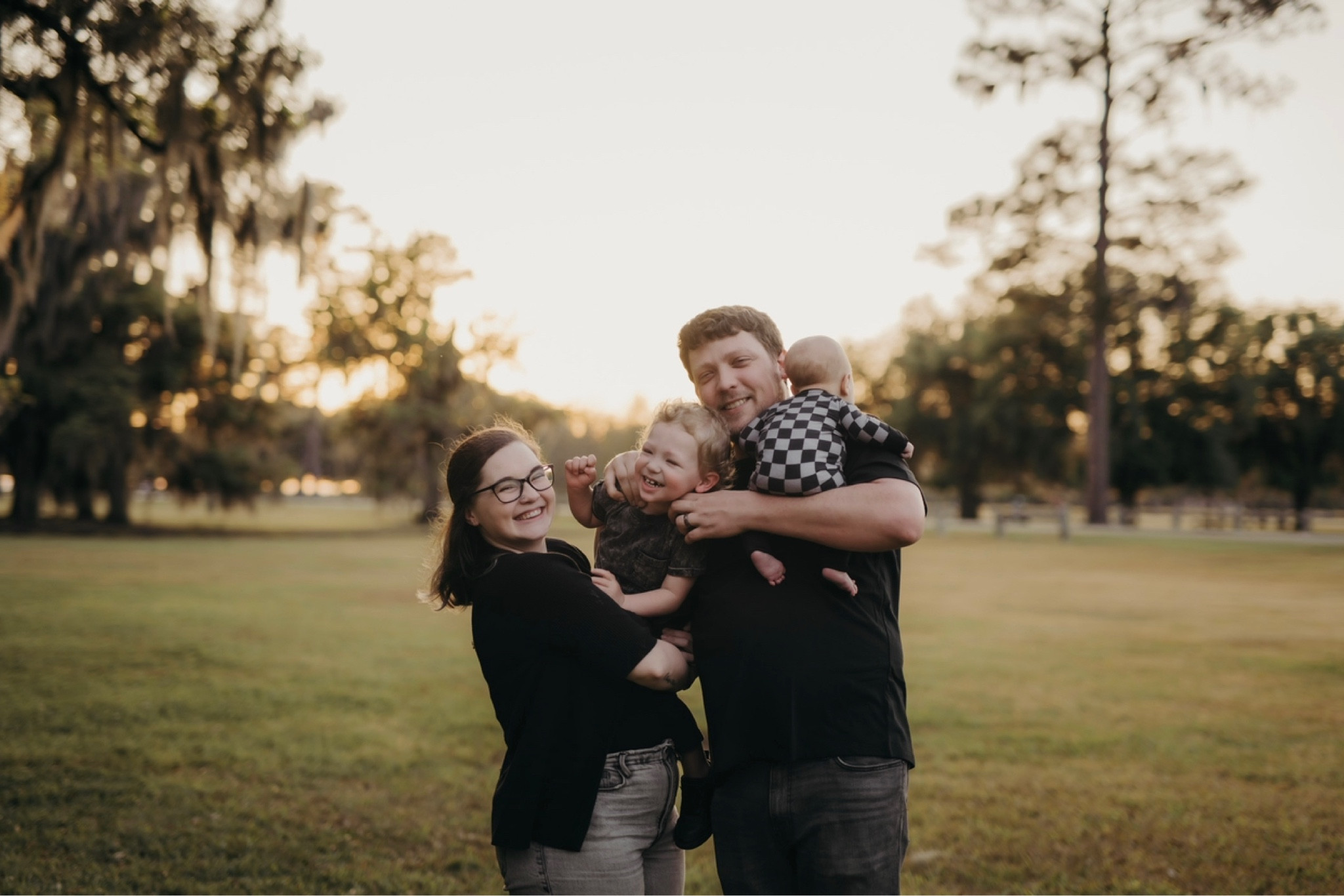 Meet my family 🩶🖤 My husband, Corey. My oldest son, Flynn. And my youngest son, Brynn. #blackoutfits #greyoutfits #familyoutfits #familyphotos 

#LTKkids #LTKfamily #LTKbaby