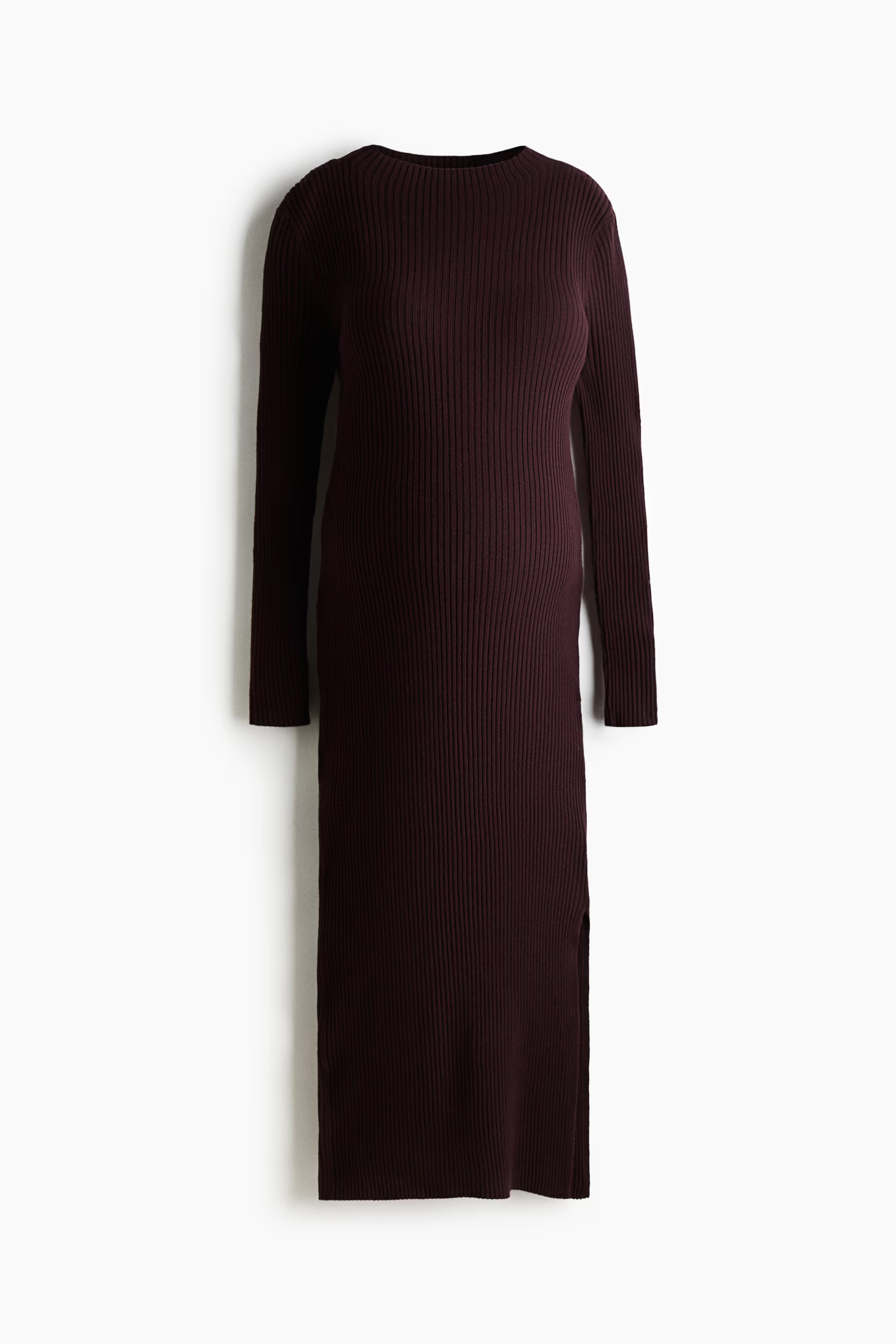 MAMA Rib-Knit Mock Turtleneck Dress | H&M (US + CA)