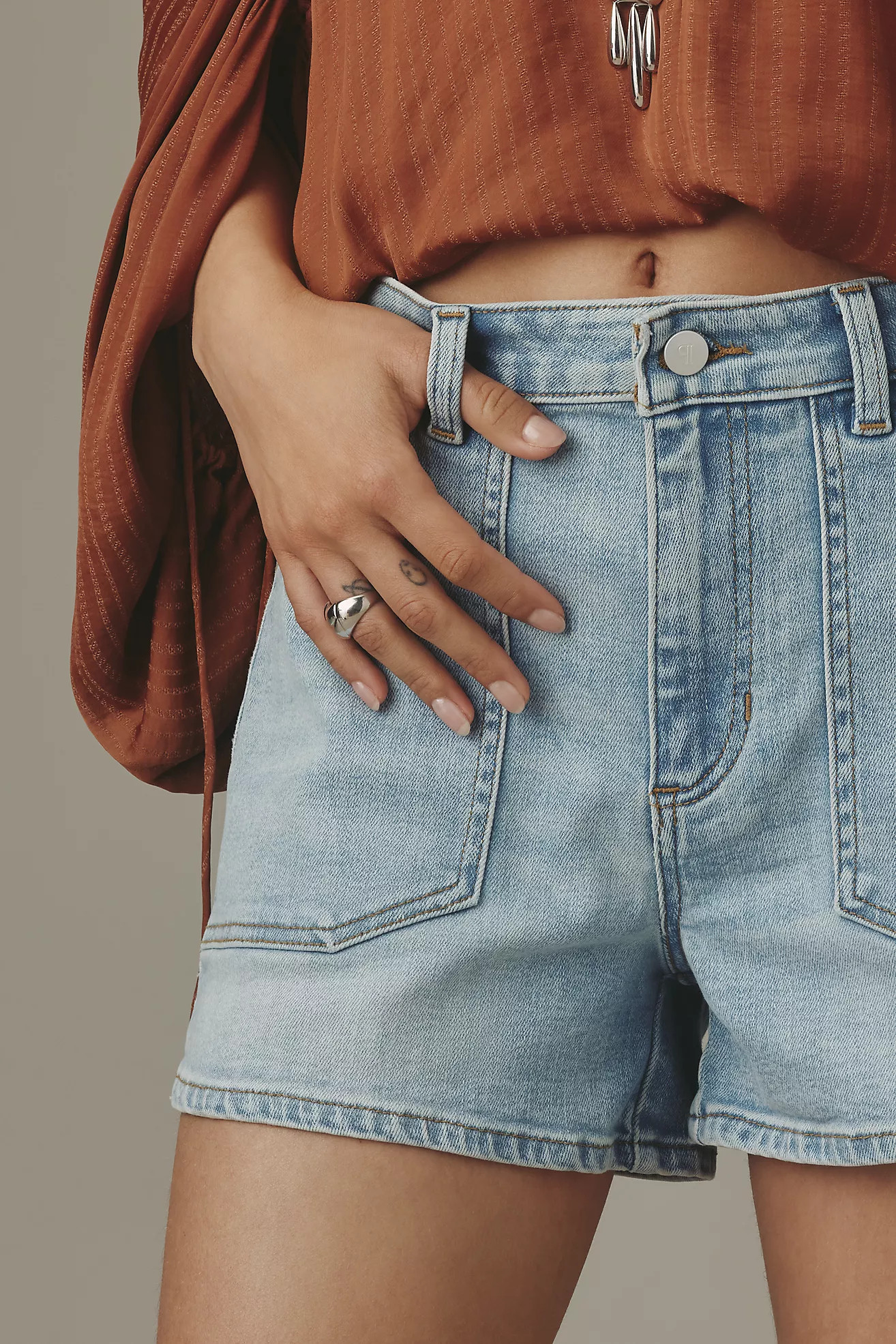 The Rylan High-Rise Shorts by Pilcro | Anthropologie (US)