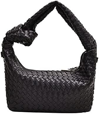 Woven Knotted Bag | Shoulder or Hobo Bag | Women’s Fashion Faux Leather Bag | Amazon (US)