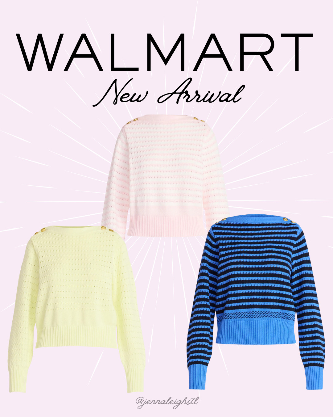 New arrival at Walmart, the Free Assembly Women’s Button Shoulder Sweater comes in three fun colors and is the perfect transition piece from winter to spring. 

 #LTKootd #LTKMidsize