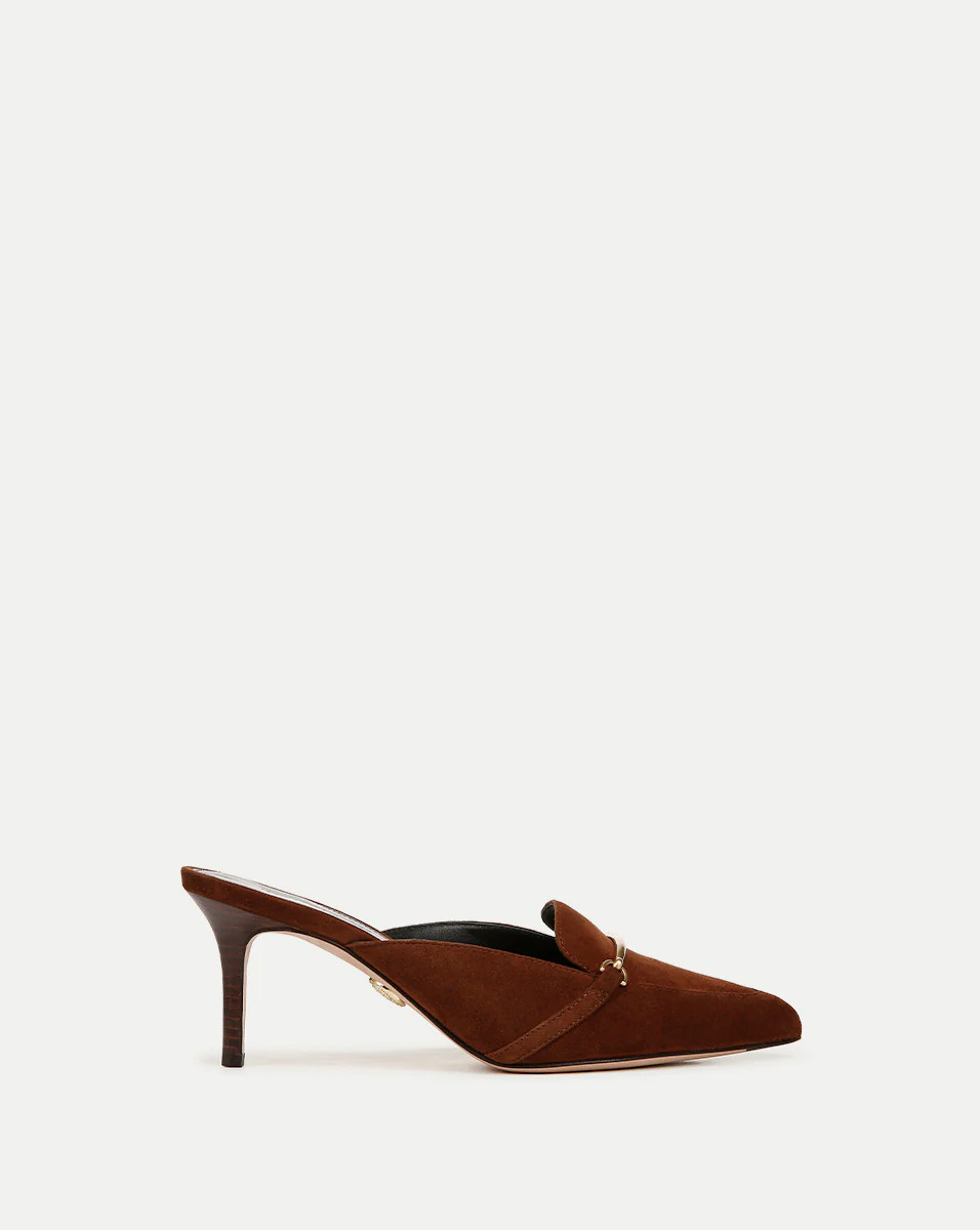 Leslie Suede Mule in Cedar | Veronica Beard | Veronica Beard