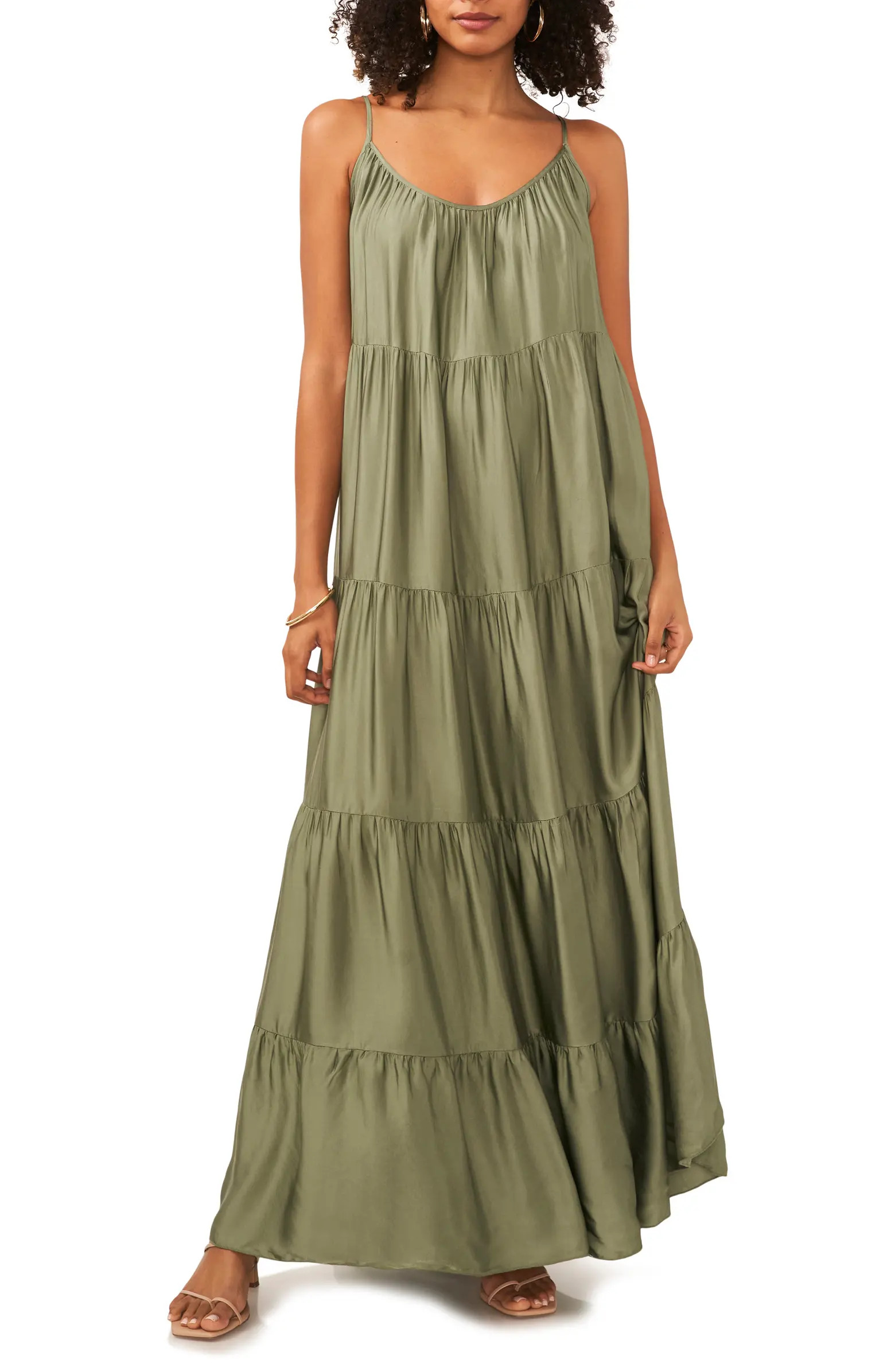 Vince Camuto Shirred Tiered Maxi Dress | Nordstrom | Nordstrom