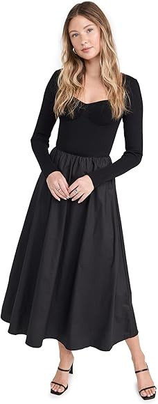 MOON RIVER Women's Mixed Media Dress | Amazon (US)